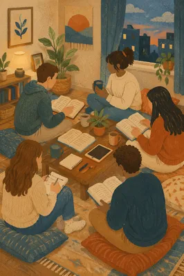 Young Adult Apartment Bible Study Gathering