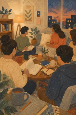 Cozy Young Adult Apartment Bible Study