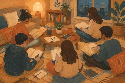 Young Adult Apartment Bible Study Gathering