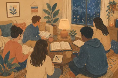 Young Adult Apartment Bible Study Gathering