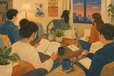 Cozy Young Adult Apartment Bible Study