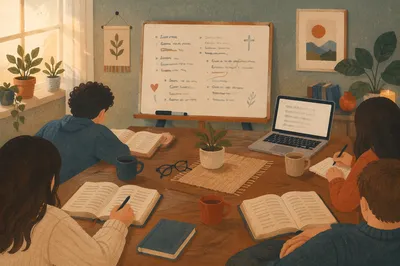 Young Adult Apartment Bible Study Gathering