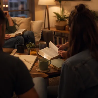 Young Adult Apartment Bible Study Gathering