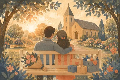 Young Married Couple Serving at Church