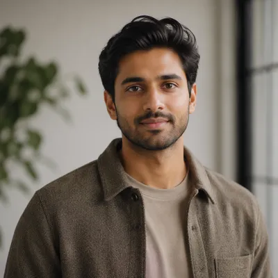 Young Professional Man in Modern Studio