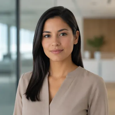 Confident Young Professional Woman in Office