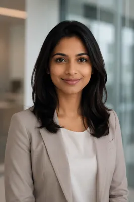 Confident Young Professional Woman Office Portrait