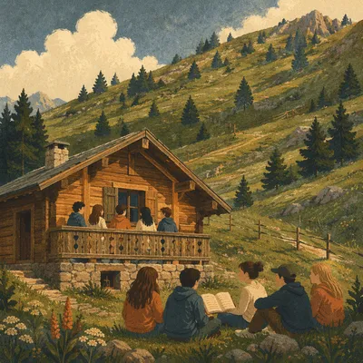 Youth Retreat Cabin Bible Discussion