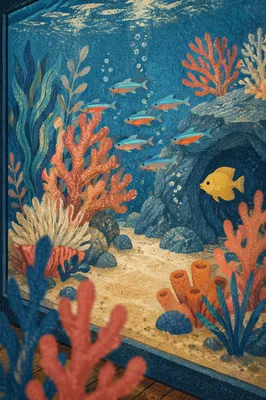 Colorful Tropical Fish Aquarium Close-Up