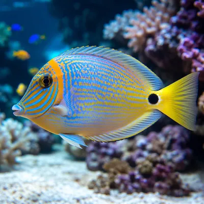 Vibrant Tropical Reef Fish Close-Up