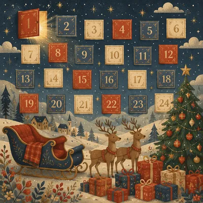 Advent Calendar Day One Festive Reveal