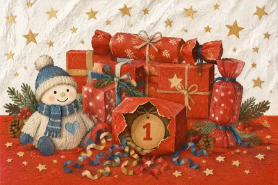 Advent Calendar Day One Gift Opening