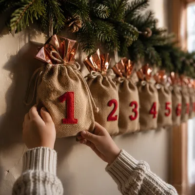 Opening Day One Rustic Advent Calendar