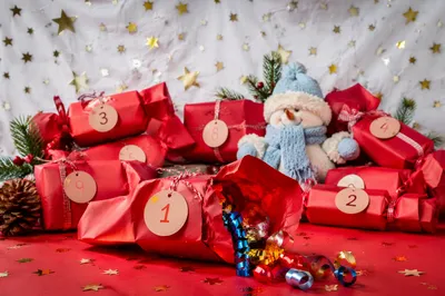 Advent Calendar Day One Celebration Scene