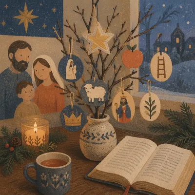 Jesse Tree Advent Ornaments by Frosted Window