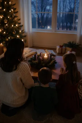 Family Advent Prayer by Candlelight