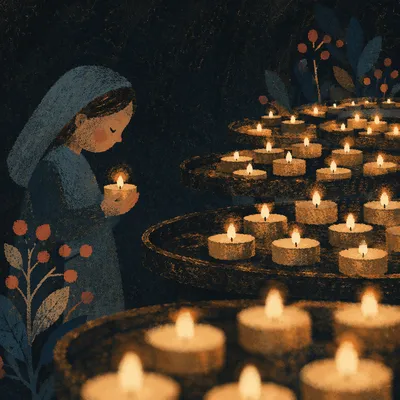 All Saints Day Candle Memorial