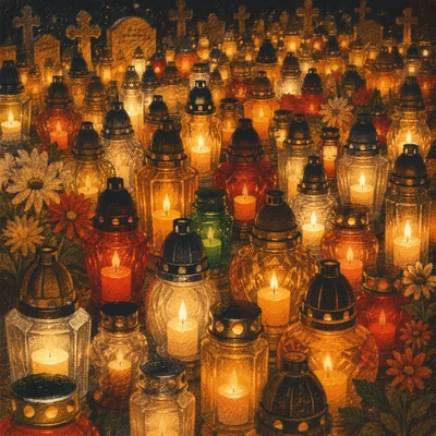 All Saints Day Memorial Candle Lanterns
