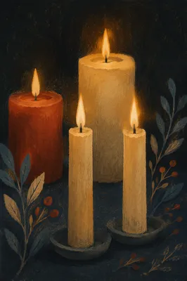 All Saints Day Memorial Candles