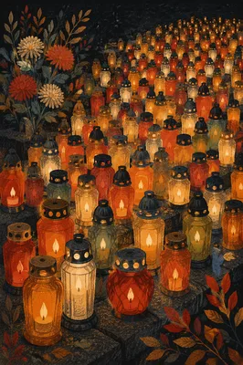 All Saints Day Memorial Candle Vigil