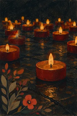 All Saints Day Candle Memorial Remembrance