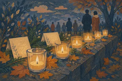 All Saints Day Candlelight Memorial Garden