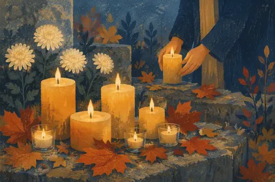 All Saints Day Candle Memorial