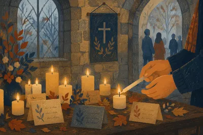 All Saints Day Candle Remembrance Chapel
