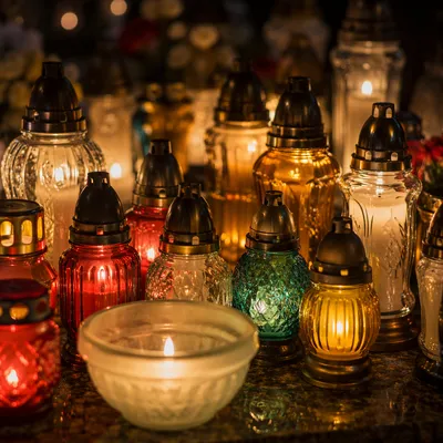 All Saints Day Memorial Candle Lanterns