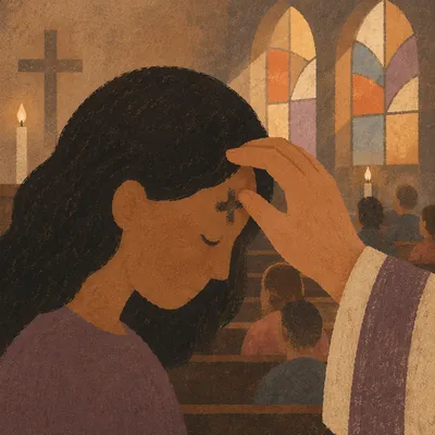 Ash Wednesday Blessing in Quiet Sanctuary