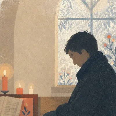 Quiet Ash Wednesday Prayer by Window