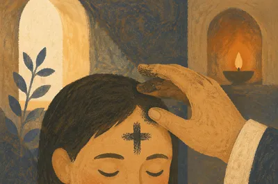Ash Wednesday Forehead Cross Blessing