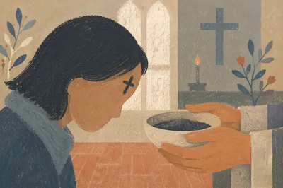 Ash Wednesday Prayer in Quiet Chapel