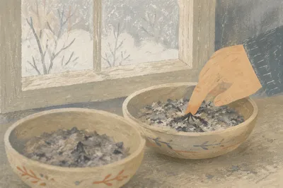 Ash Wednesday Ashes Preparation by Window