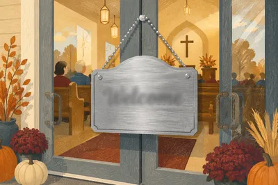Back to Church Sunday Welcome Doors