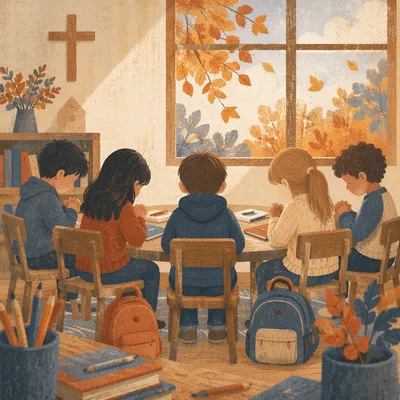 Back to School Prayer in Classroom