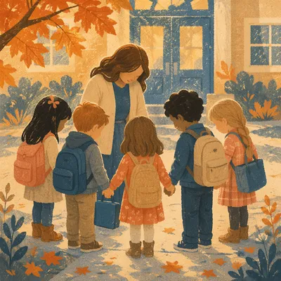 Back to School Prayer in Autumn Light