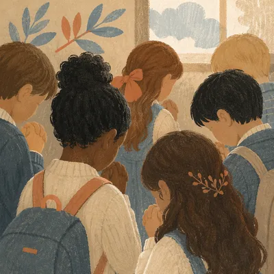 Back to School Prayer Circle for Children
