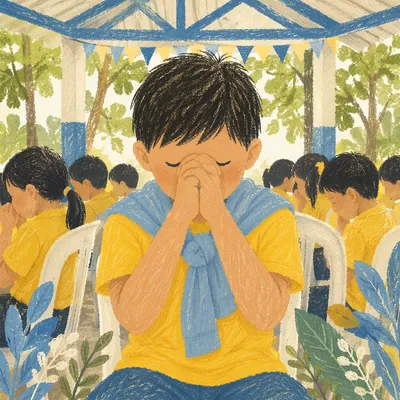 Back to School Prayer Under Pavilion