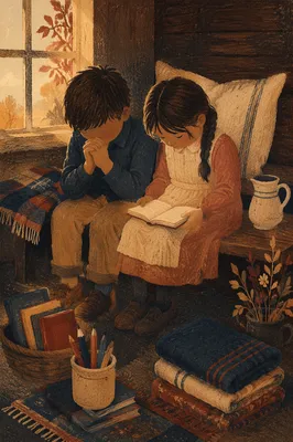 Back to School Prayer in Rustic Study