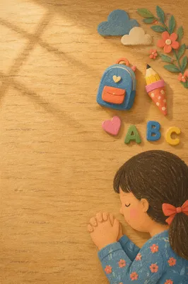 Back to School Prayer with Children’s Hands