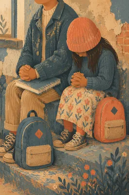 Quiet Back to School Prayer on Stoop