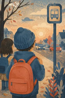 Back to School Prayer at Bus Stop
