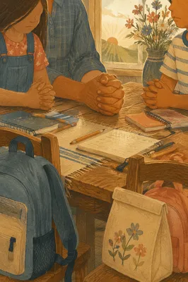 Farmhouse Back to School Prayer