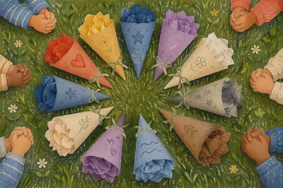 Back to School Prayer Wreath on Grass