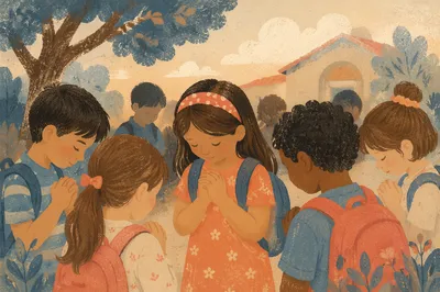Back to School Prayer with Children