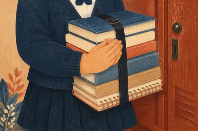 Back to School Prayer with Books