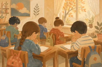 Back to School Prayer in Classroom