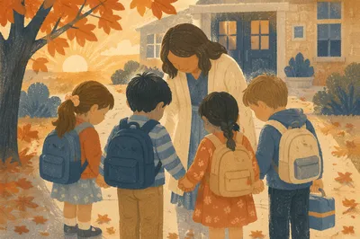 Back to School Prayer Circle at Sunrise