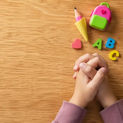 Children’s Back to School Prayer Flat Lay